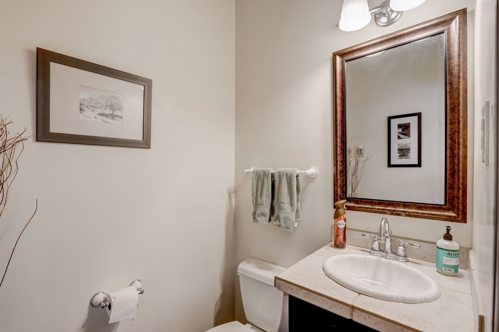 3220 Techny Road Northbrook, IL 60062 - Photo 13 of 37 a bathroom with a sink and a mirror