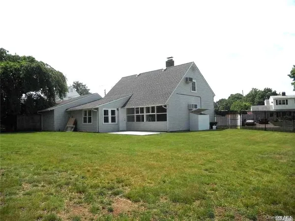 a house view with a garden space