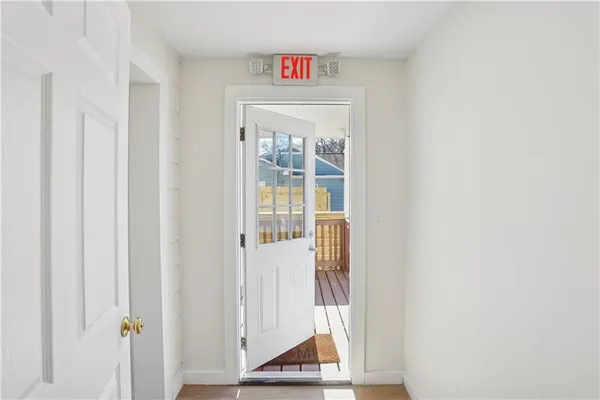 a view of a porch