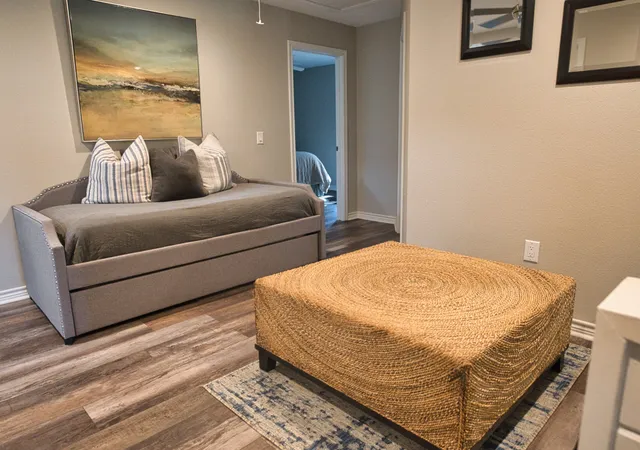 a view of an ocean and beach