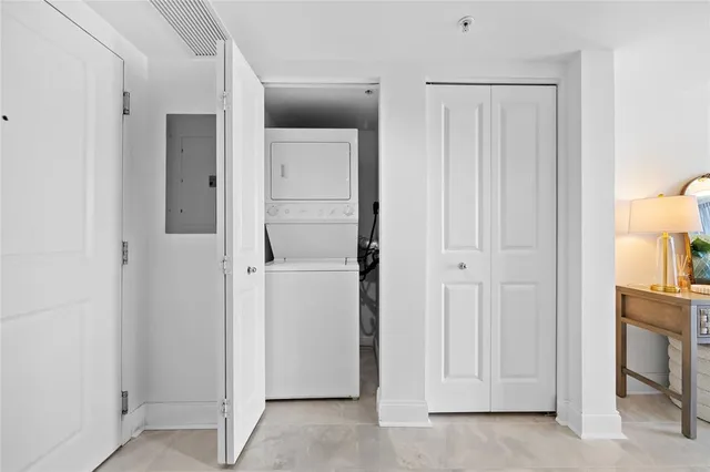 a view of a bathroom from the hallway