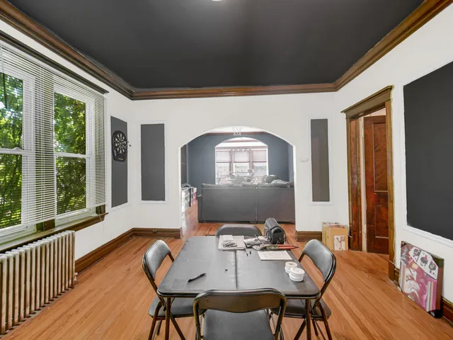 a bathroom with sink and window
