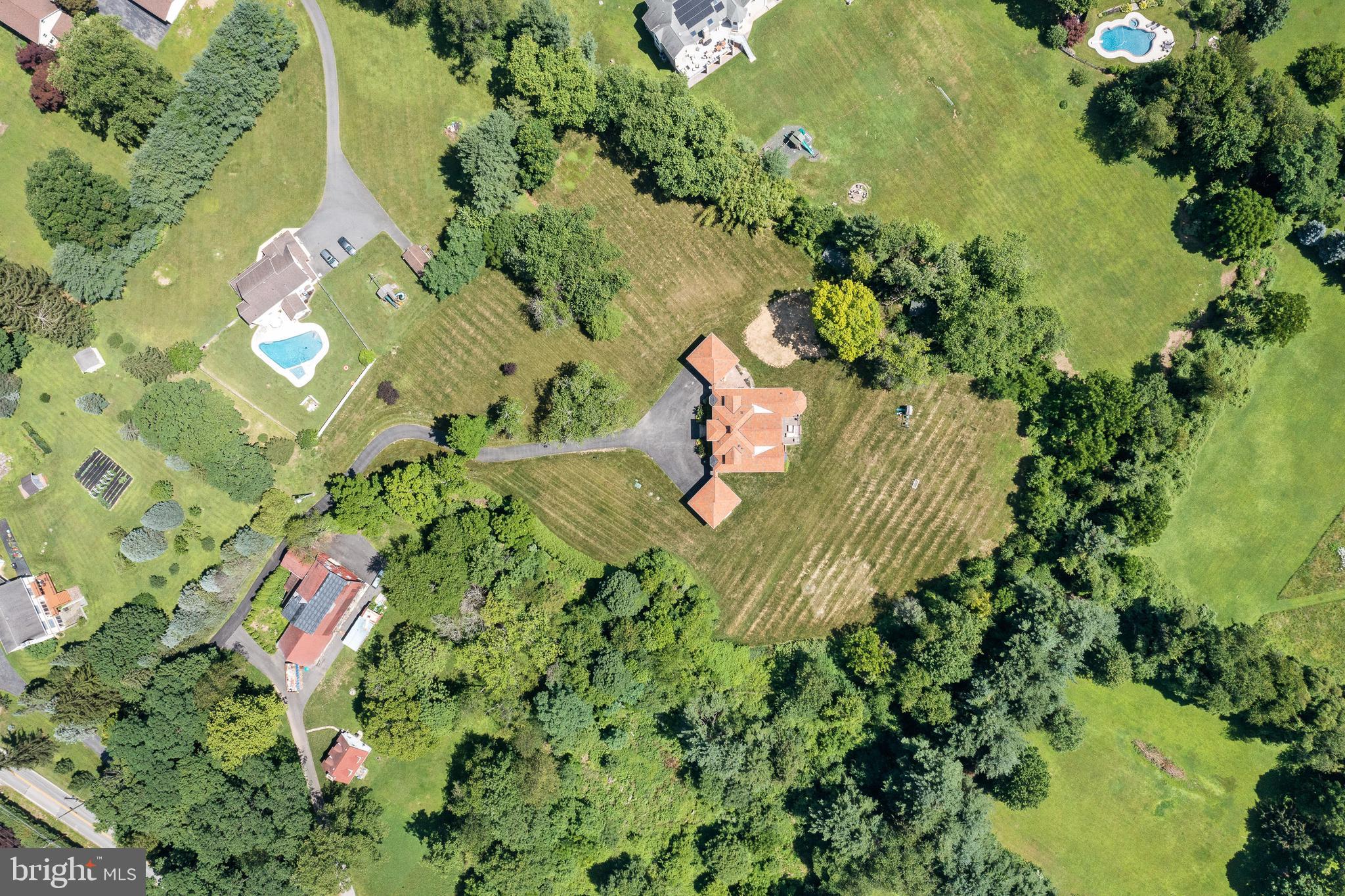 1469 Valley Road Glen Mills, PA 19342 - Photo 49 of 52 Overhead of Home with 4 Acres