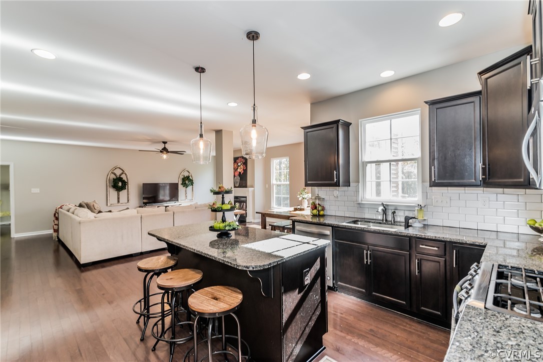 11375 Creeks Edge Road New Kent, VA 23124 - Photo 15 of 50 Kitchen to family room