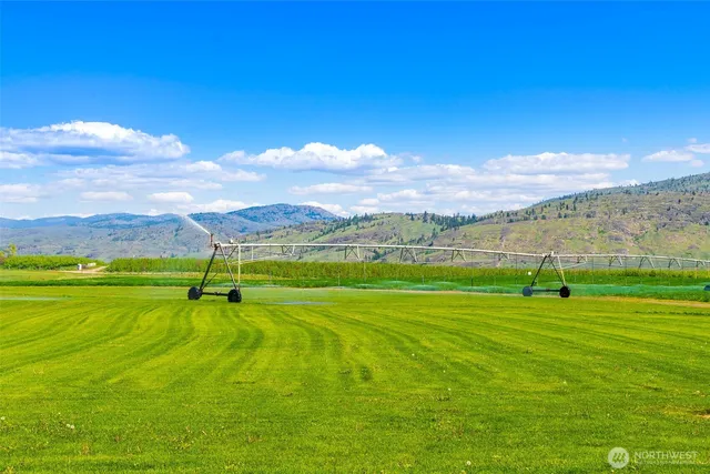 a view of a yard with an outdoor space