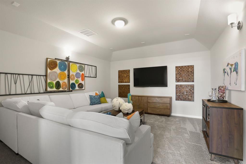 676 Poppy Lane Lavon, TX 75166 - Photo 28 of 35 Media room in the Masters home plan by Trophy Signature Homes – REPRESENTATIVE PHOTO