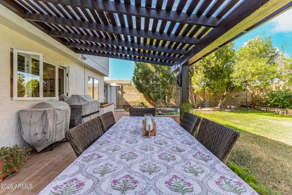 a view of an outdoor space and a yard