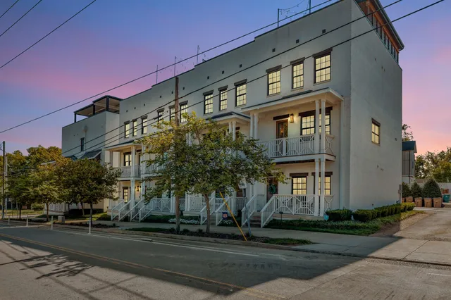 a front view of a building