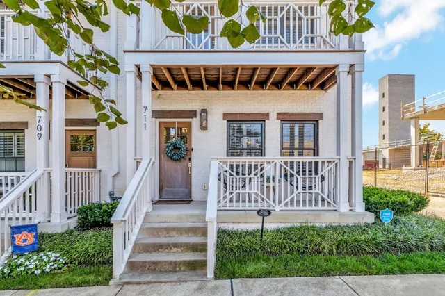 a front view of a house