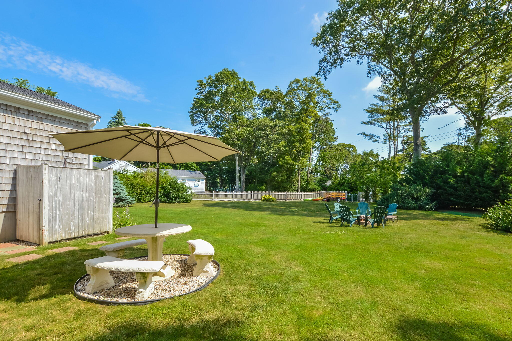 141 Pond View Drive Centerville, MA 02632 - Photo 6 of 44 a swimming pool with lots of tress in outdoor space