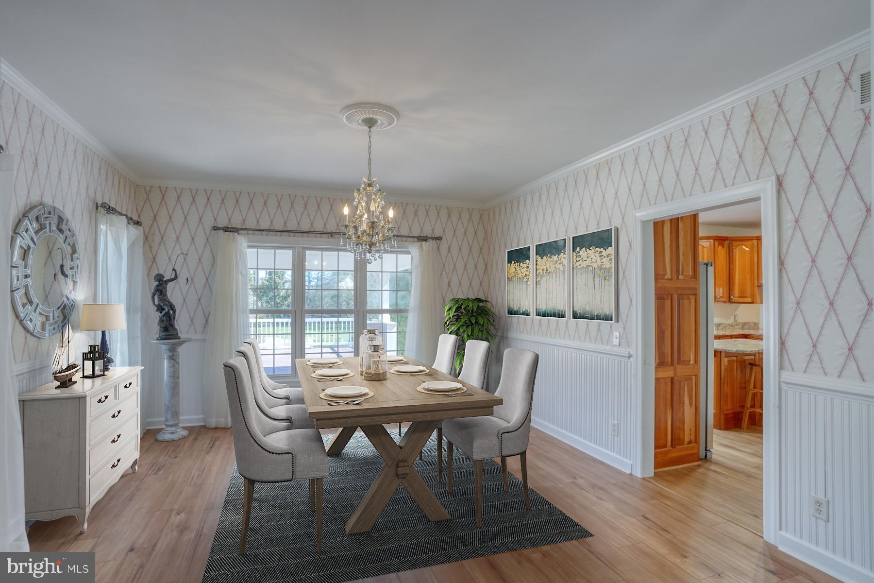 18605 Road 255 Georgetown, DE 19947 - Photo 41 of 93 a view of a dining room with furniture window and wooden floor