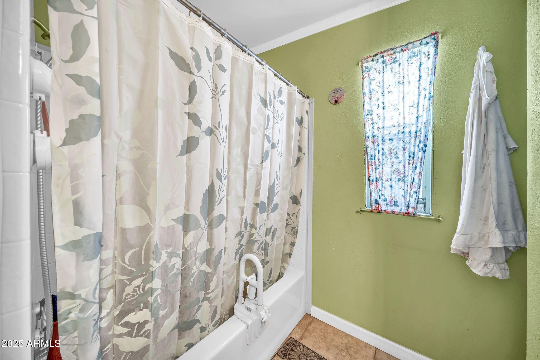 2510 East Utopia Road Phoenix, AZ 85050 - Photo 18 of 31 a view of a bathroom with shower curtain