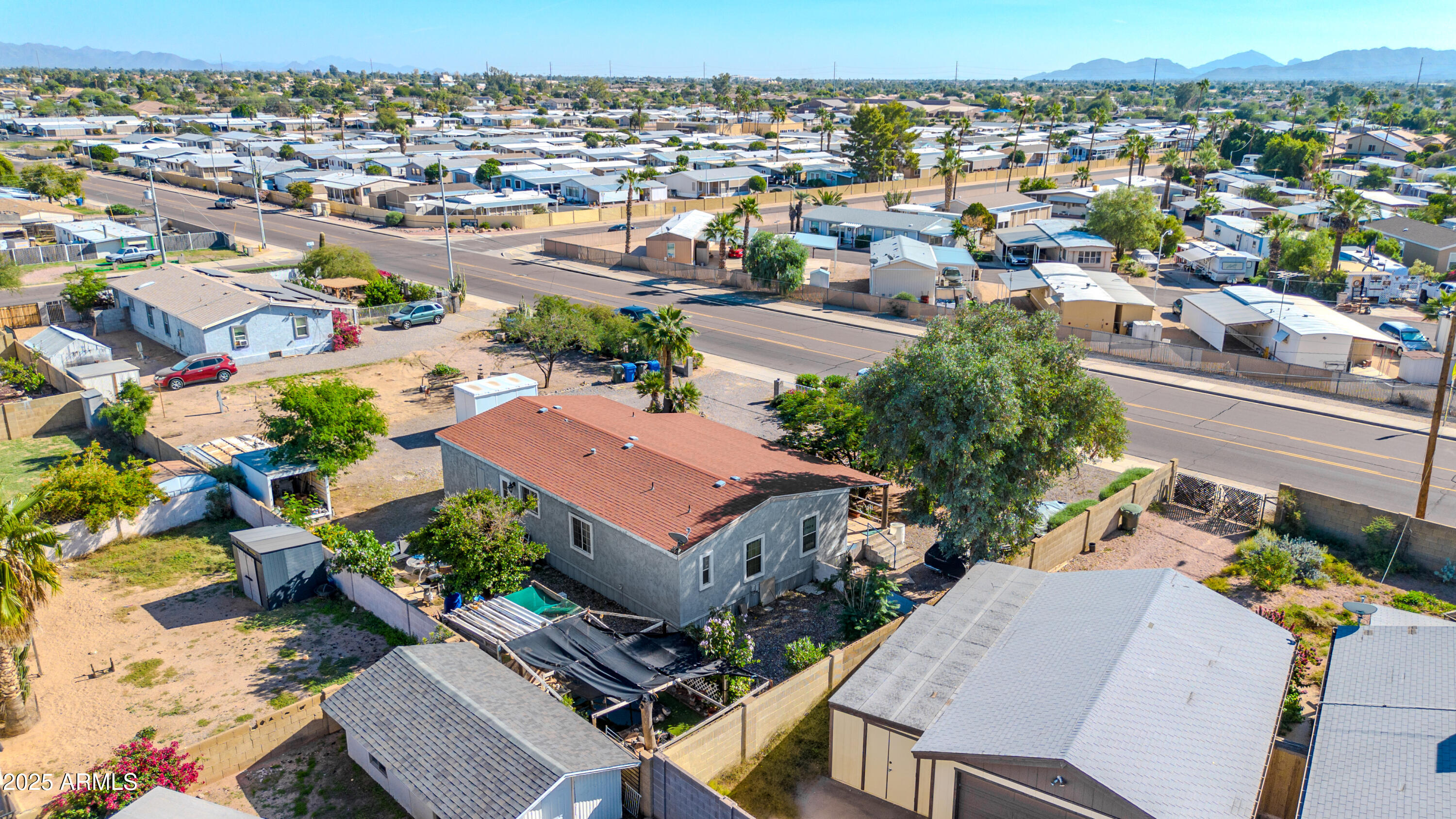 2510 East Utopia Road Phoenix, AZ 85050 - Photo 7 of 31 an aerial view of a houses with a swimming pool