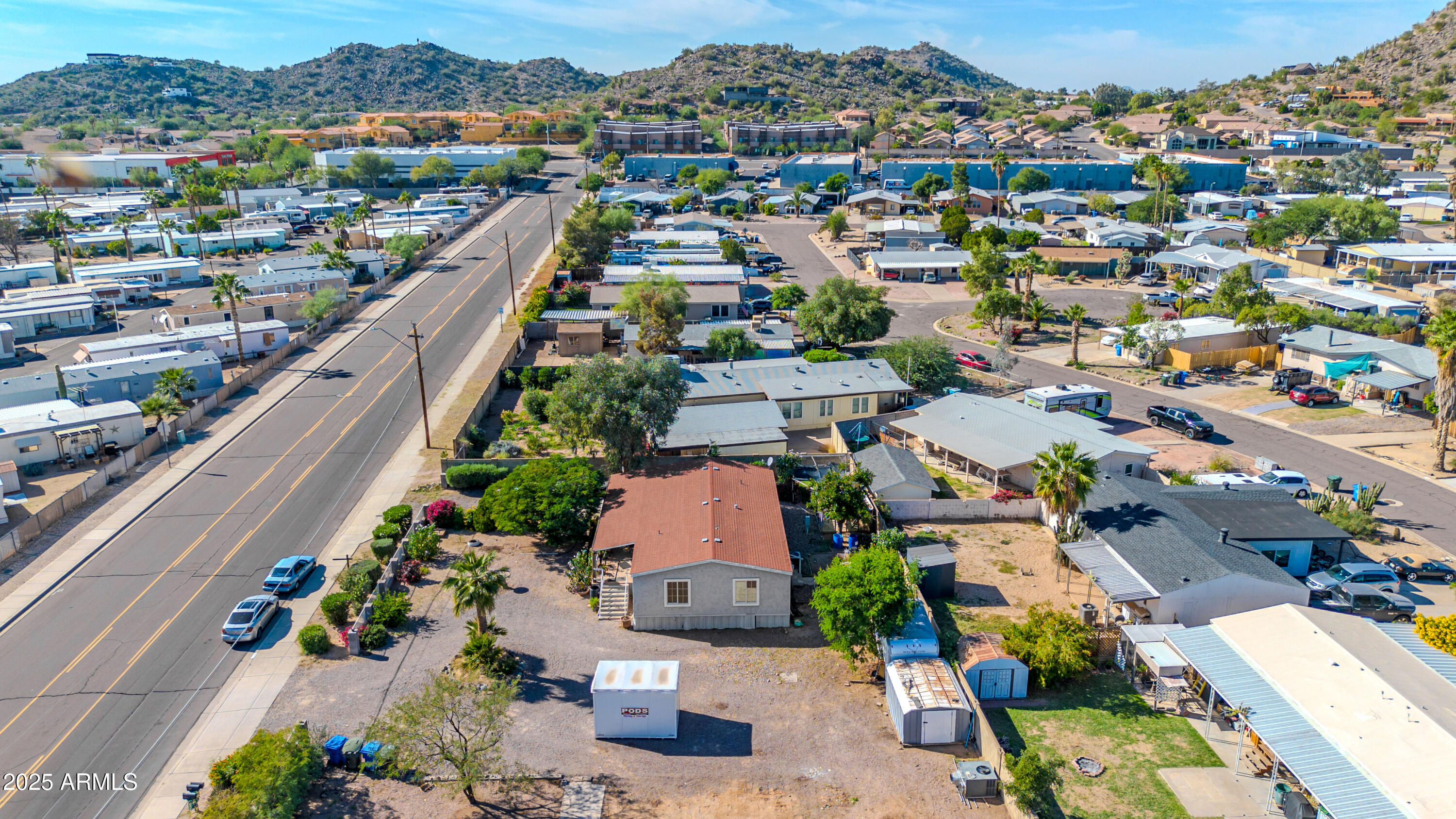 2510 East Utopia Road Phoenix, AZ 85050 - Photo 8 of 31 an aerial view of a city with streets and houses