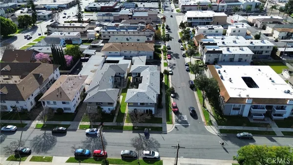 an aerial view of a city