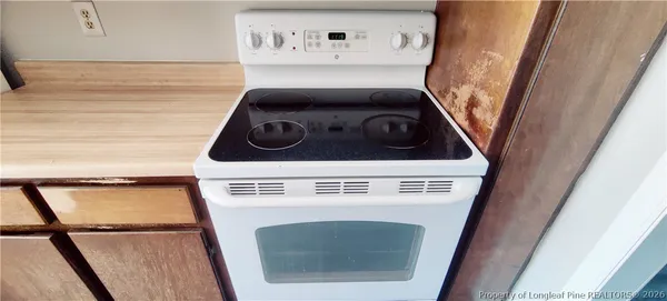 a close up view of a stove top oven