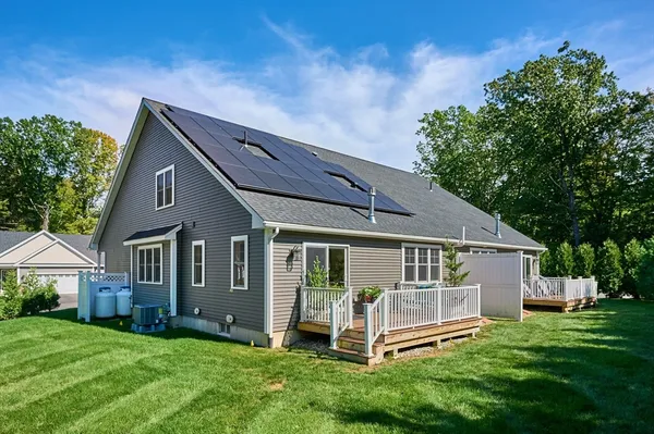 a house view with a garden space