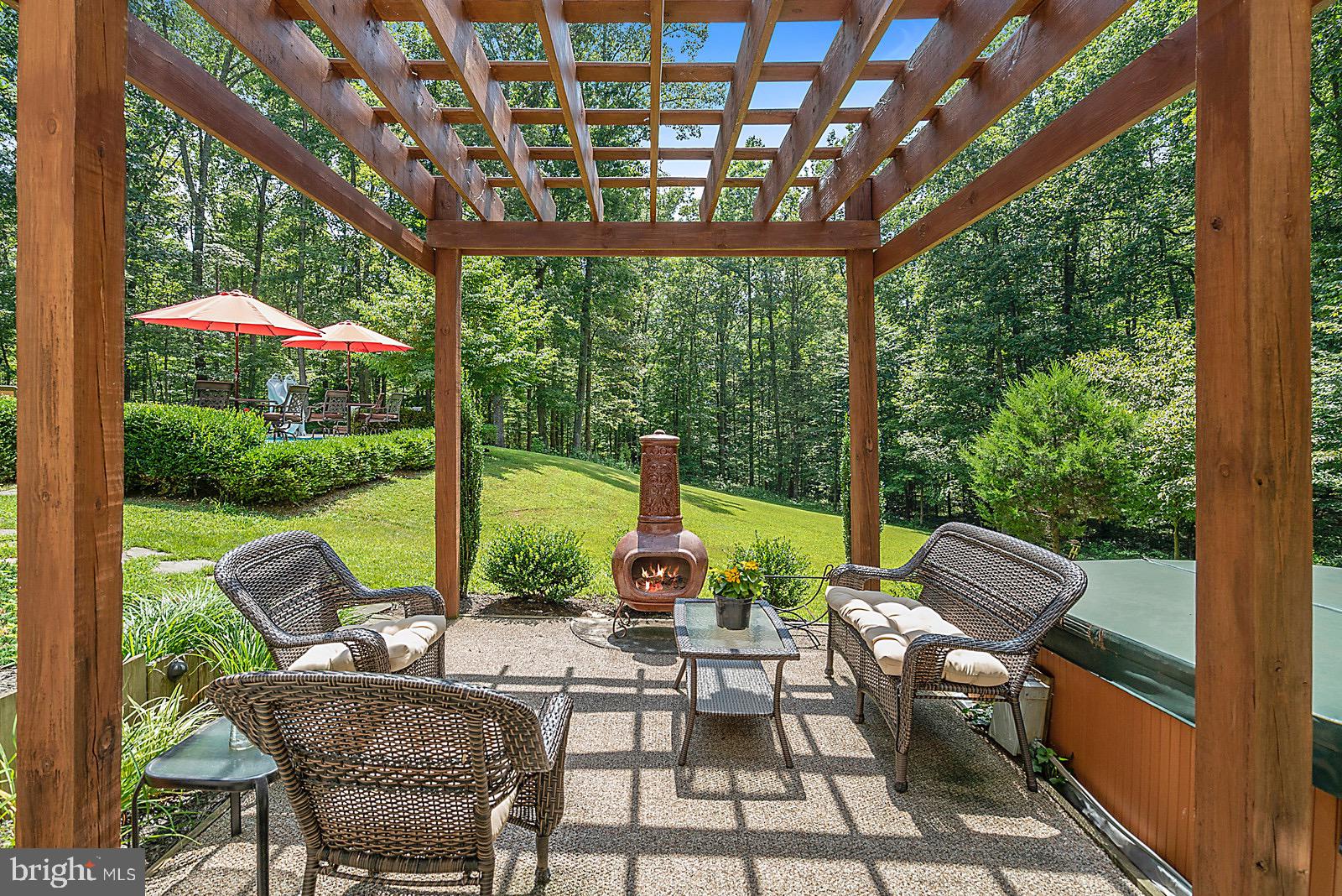 20065 Crooked Run Road Culpeper, VA 22701 - Photo 27 of 37 Outdoor sitting area with hot tub
