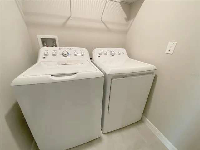 a view of a lake from a yard