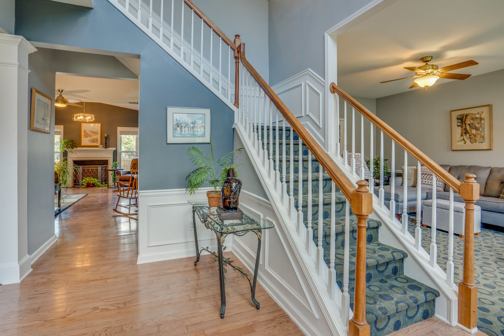 305 Knowle Place Franklin, TN 37069 - Photo 4 of 34 a view of entryway and hall with wooden floor