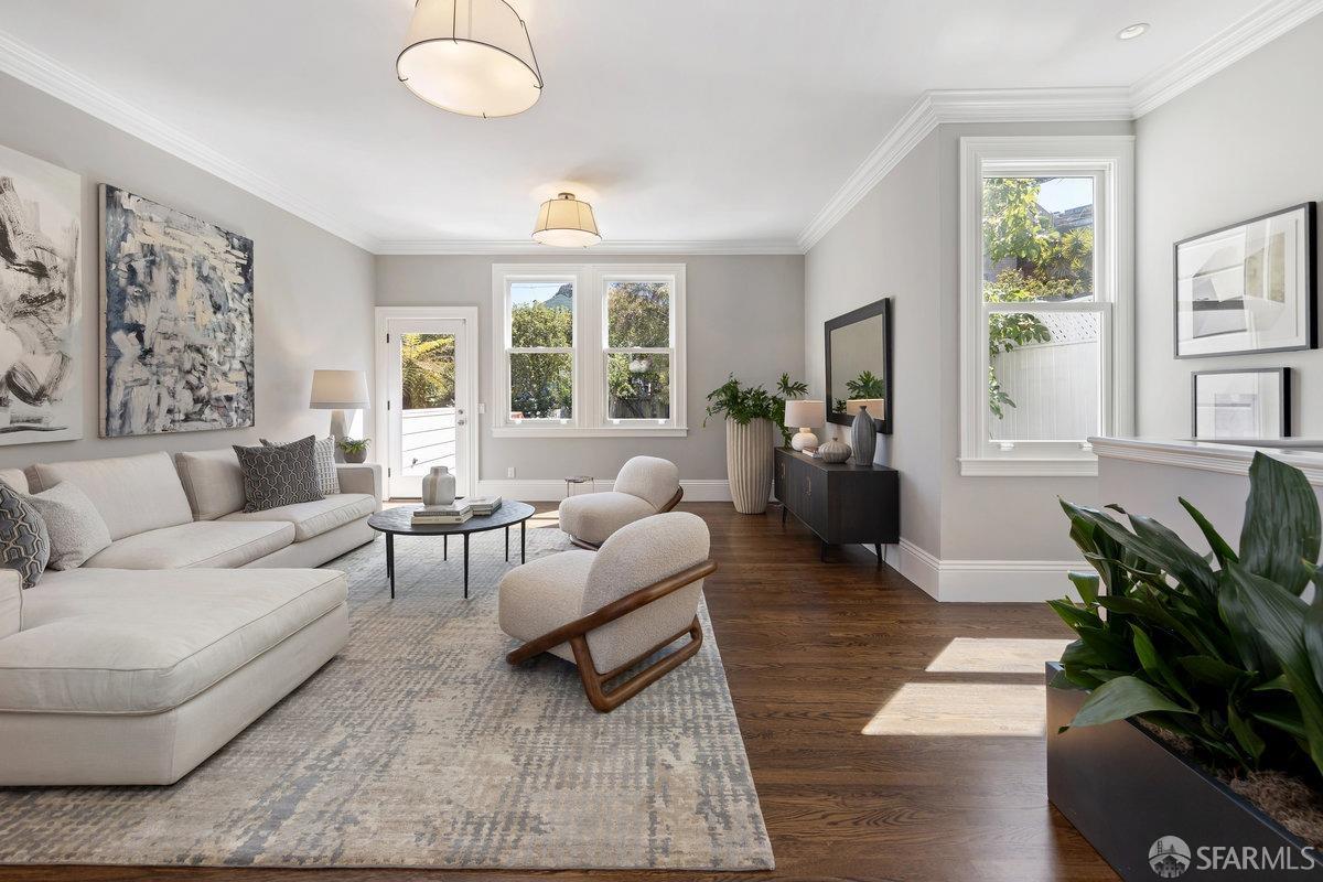 369 Day Street San Francisco, CA 94131 - Photo 3 of 54 a living room with furniture and a large window