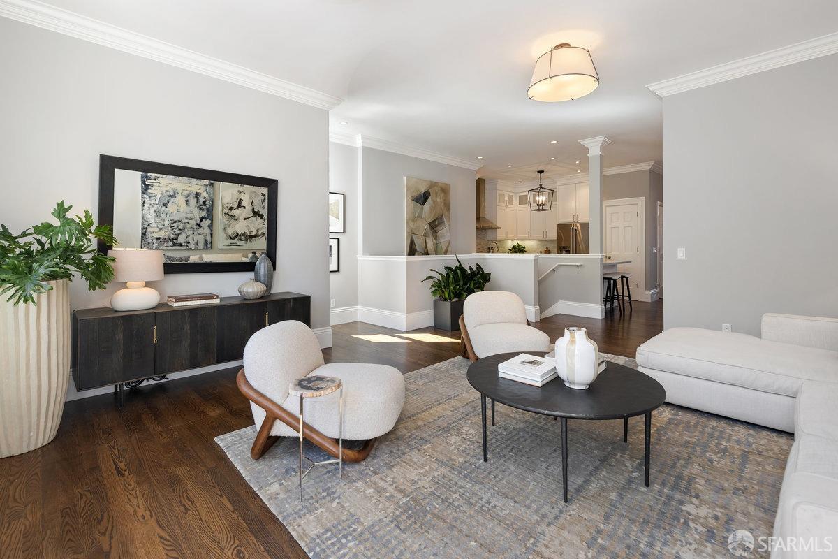 369 Day Street San Francisco, CA 94131 - Photo 4 of 54 a living room with furniture a window and a potted plant