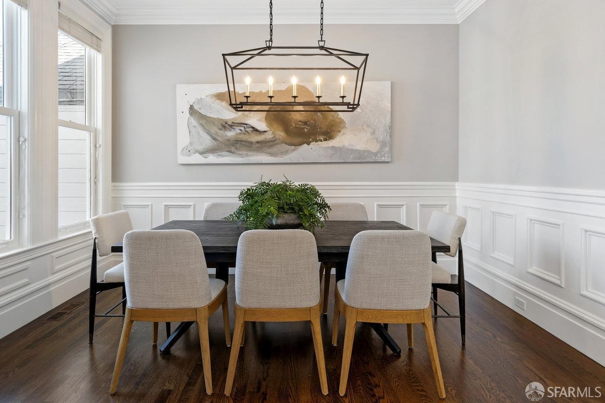 369 Day Street San Francisco, CA 94131 - Photo 10 of 54 a dining room with furniture and wooden floor