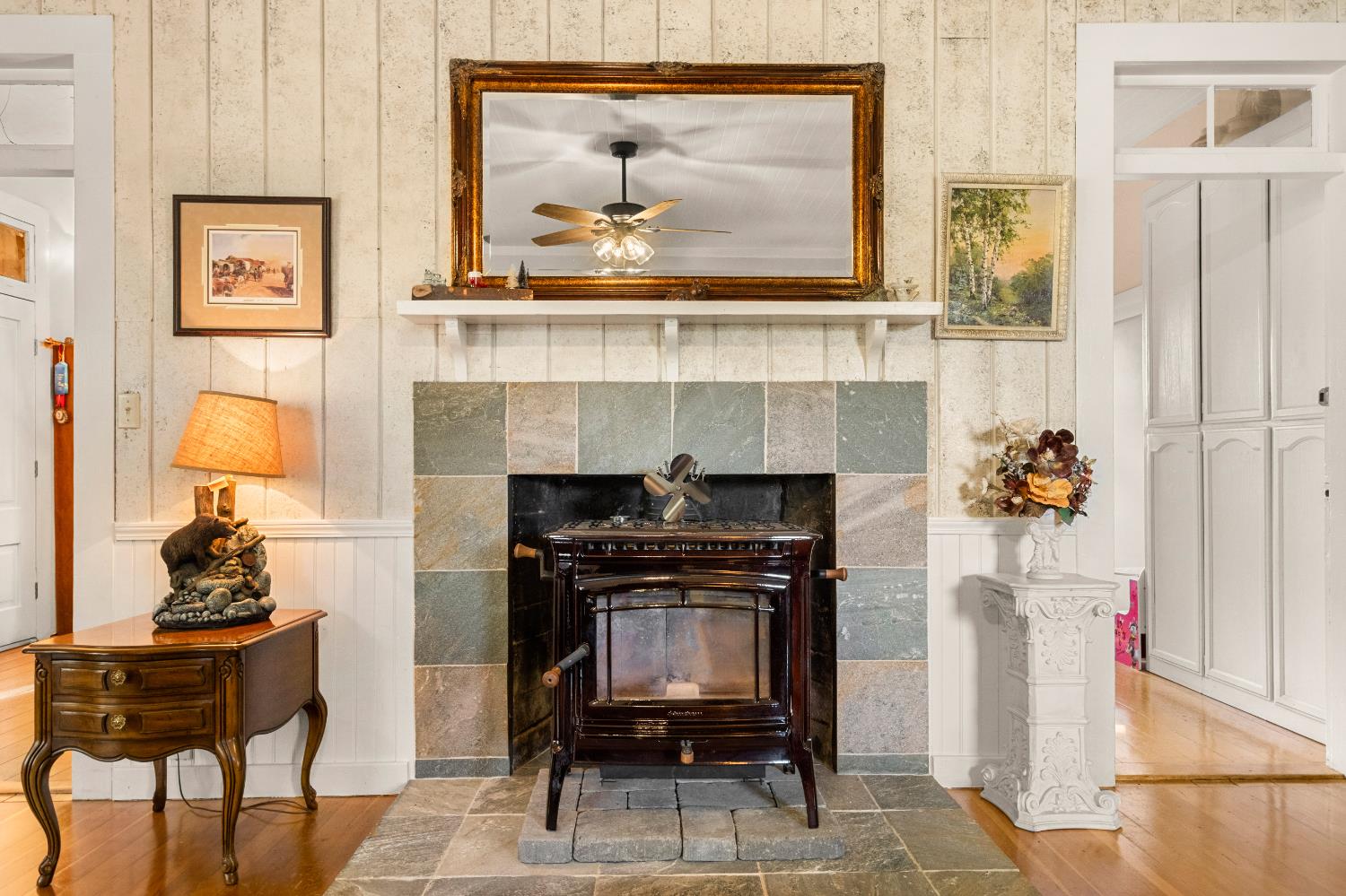 3217 Pleasant Valley Road Placerville, CA 95667 - Photo 13 of 59 a living room with furniture and a fireplace