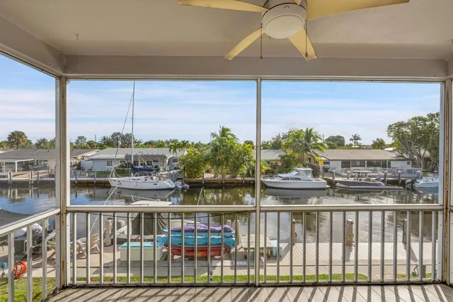 a view of a street from a balcony