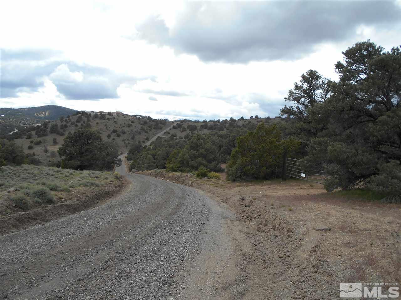 2440 Flatiron Road Reno, NV 89521 - Photo 3 of 24 a view of a dry field with mountains in the background