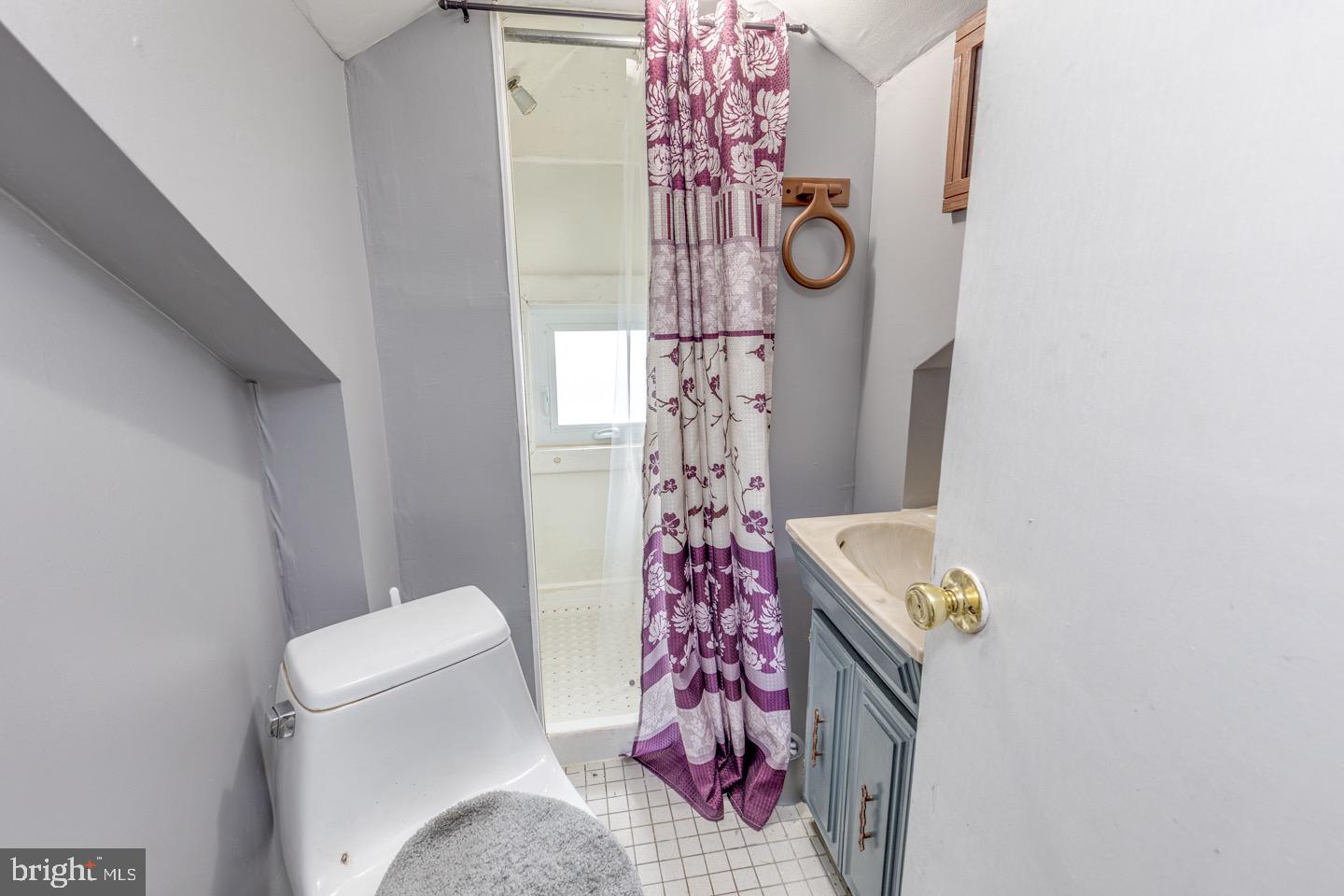 227 South Fellowship Road Maple Shade, NJ 08052 - Photo 33 of 41 a bathroom with a toilet and shower curtain