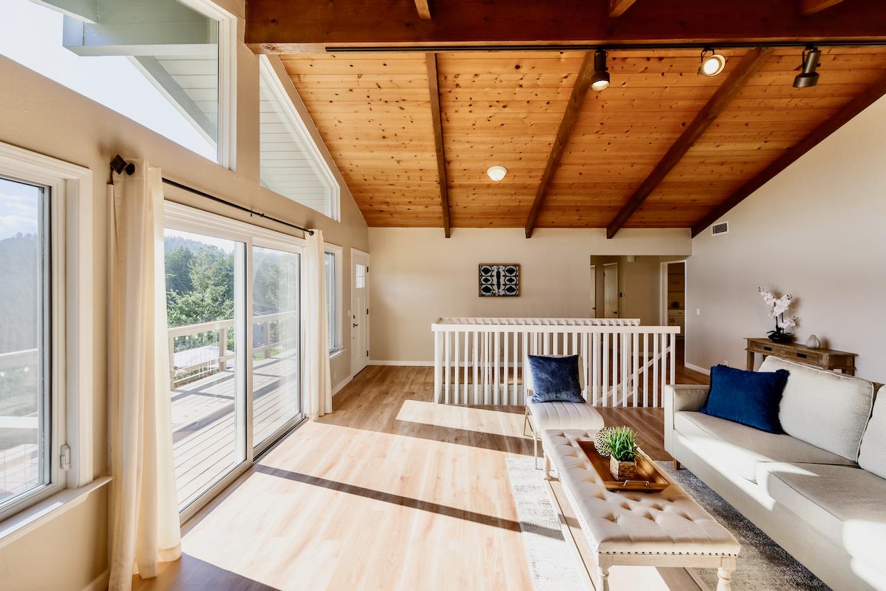 155 Rabbits Run Road Santa Cruz, CA 95060 - Photo 22 of 113 a bedroom with furniture and a window