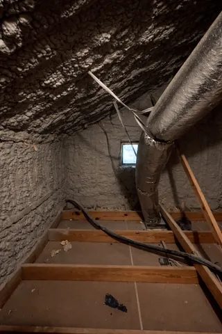 a view of hallway with washer and dryer