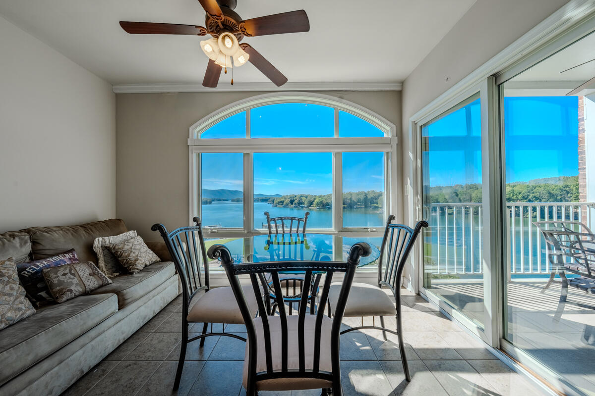1217 Graves Harbor Trail, Unit 144 Huddleston, VA 24104 - Photo 20 of 30 a view of a dining room with furniture window and outside view