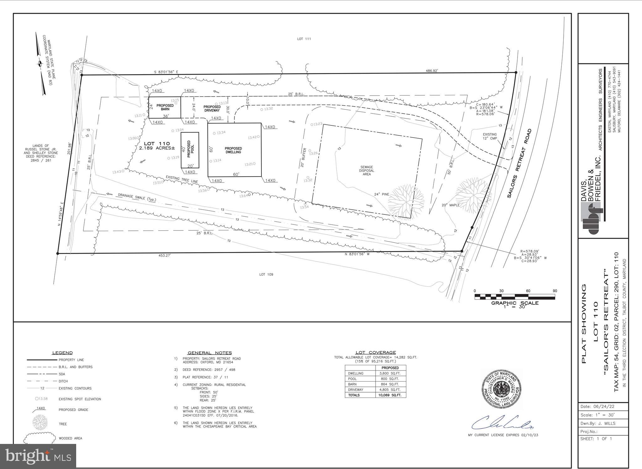 Sailors Retreat Road Oxford, MD 21654 - Photo 26 of 26 Conceptual Site Plan
