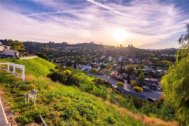 a view of city and mountain