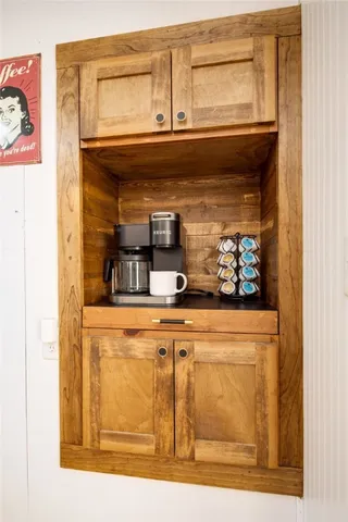 a close view of fireplace