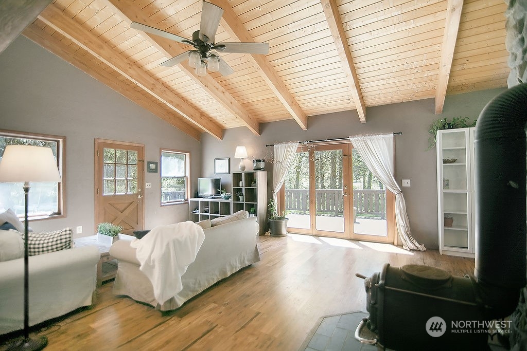 2038 Abernathy Creek Road Longview, WA 98632 - Photo 7 of 37 a bedroom with furniture and large window