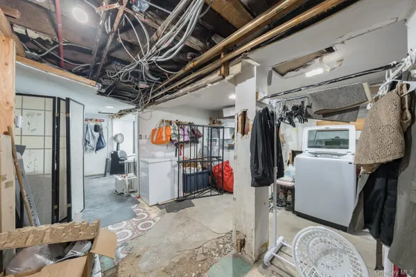 a view of storage and utility room