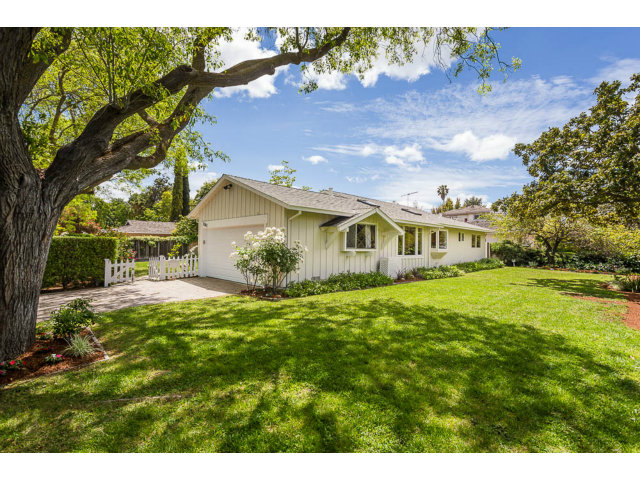 2202 Greer Road Palo Alto, CA 94303 - Photo 1 of 18 a front view of a house with garden