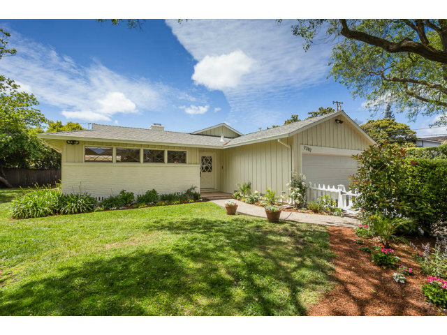 2202 Greer Road Palo Alto, CA 94303 - Photo 2 of 18 a backyard of a house with table and chairs