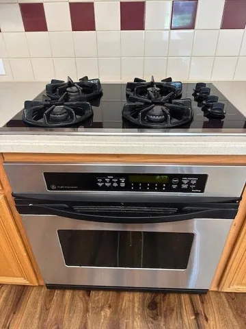 a close view of stove top oven