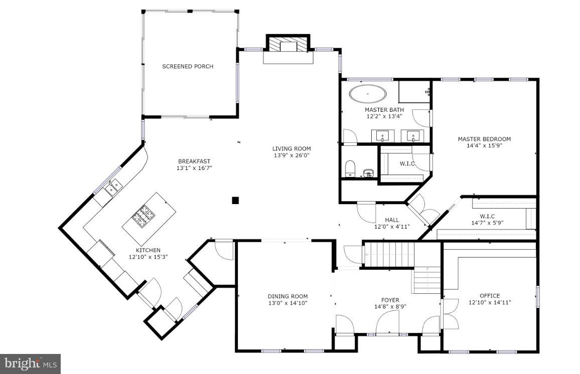 3571 Old Trail Road Edgewater, MD 21037 - Photo 56 of 58 Main Level Floor Plan