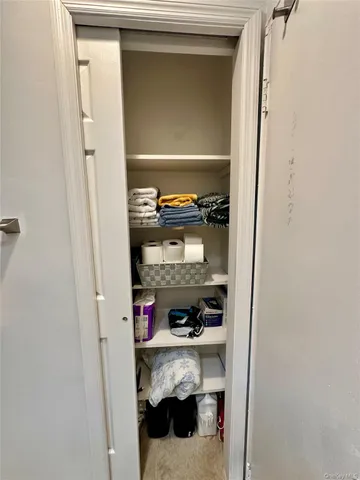 a close view of washer and dryer