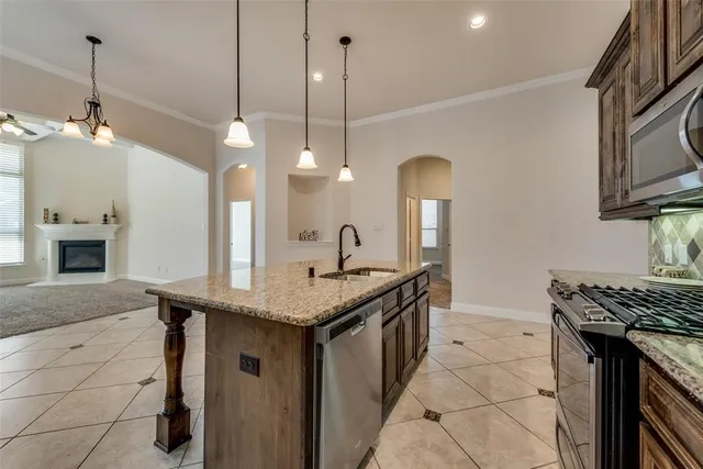 a view of a house with garden