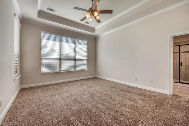 an empty room with an entryway