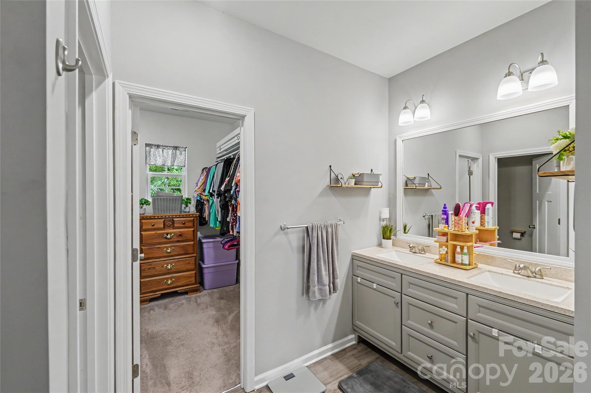 119 Brown Street Clover, SC 29710 - Photo 18 of 24 a bathroom with a sink vanity and a mirror