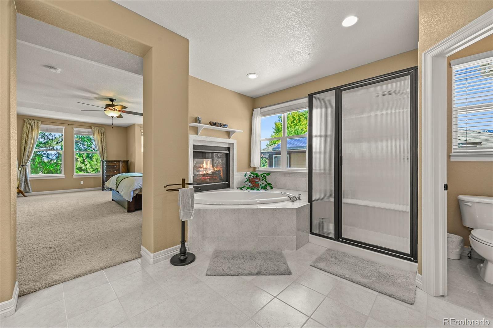 10123 Mockingbird Lane Highlands Ranch, CO 80129 - Photo 28 of 43 a living room with furniture a floor to ceiling window and potted plant