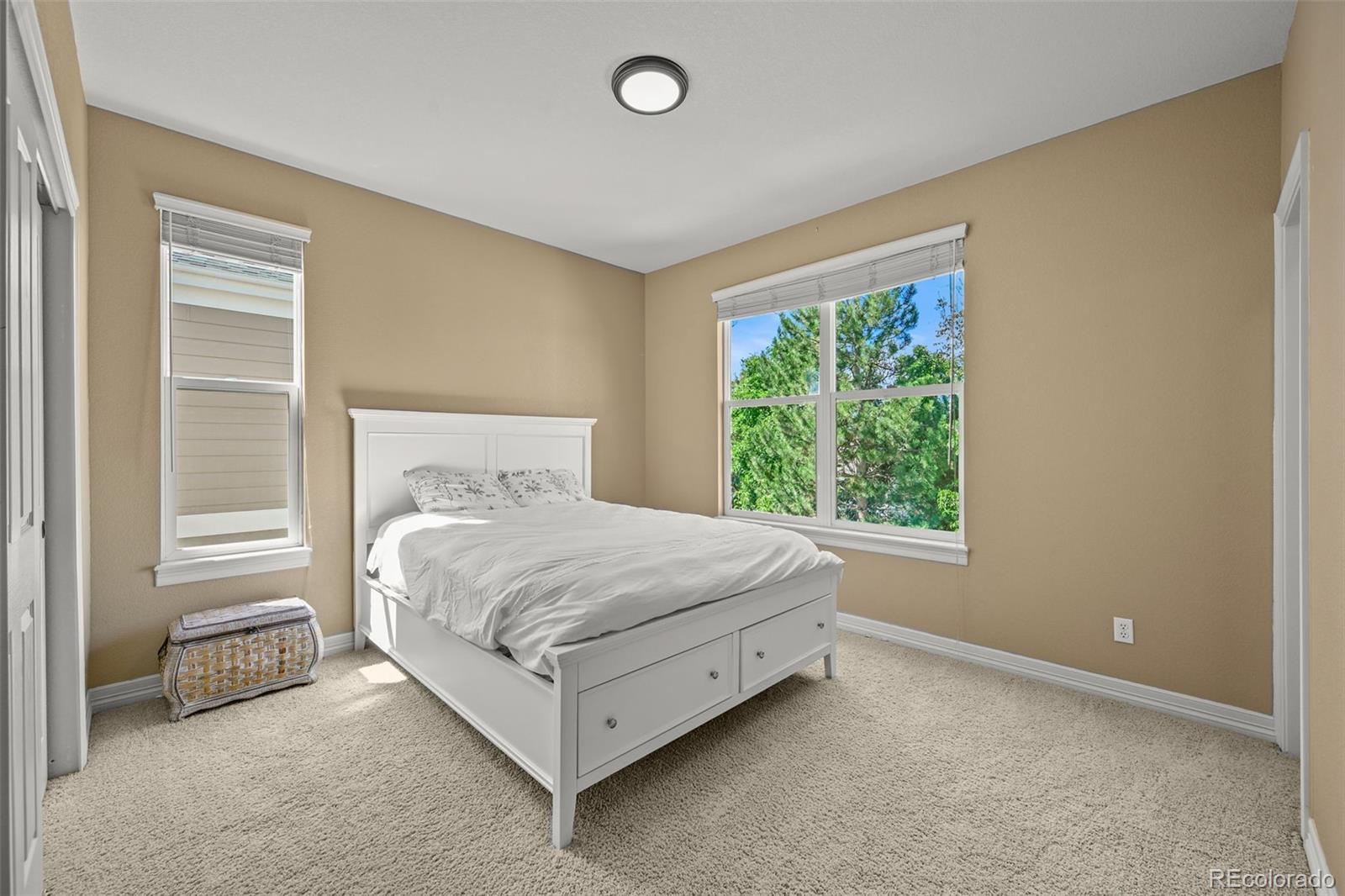 10123 Mockingbird Lane Highlands Ranch, CO 80129 - Photo 31 of 43 a bed sitting in a room next to a window