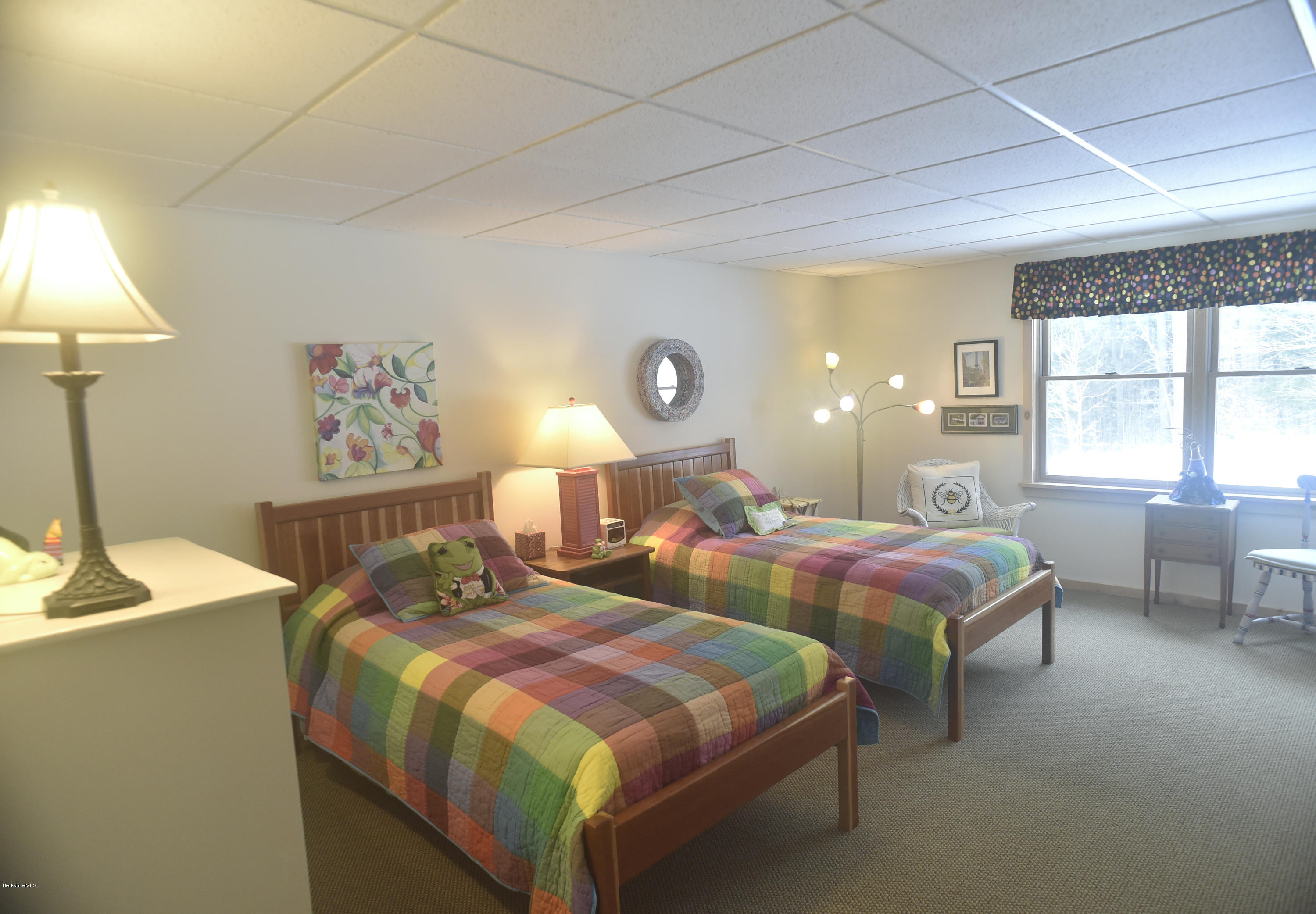 98 Ridge Road Worthington, MA 01098 - Photo 12 of 16 a bedroom with two beds and a window